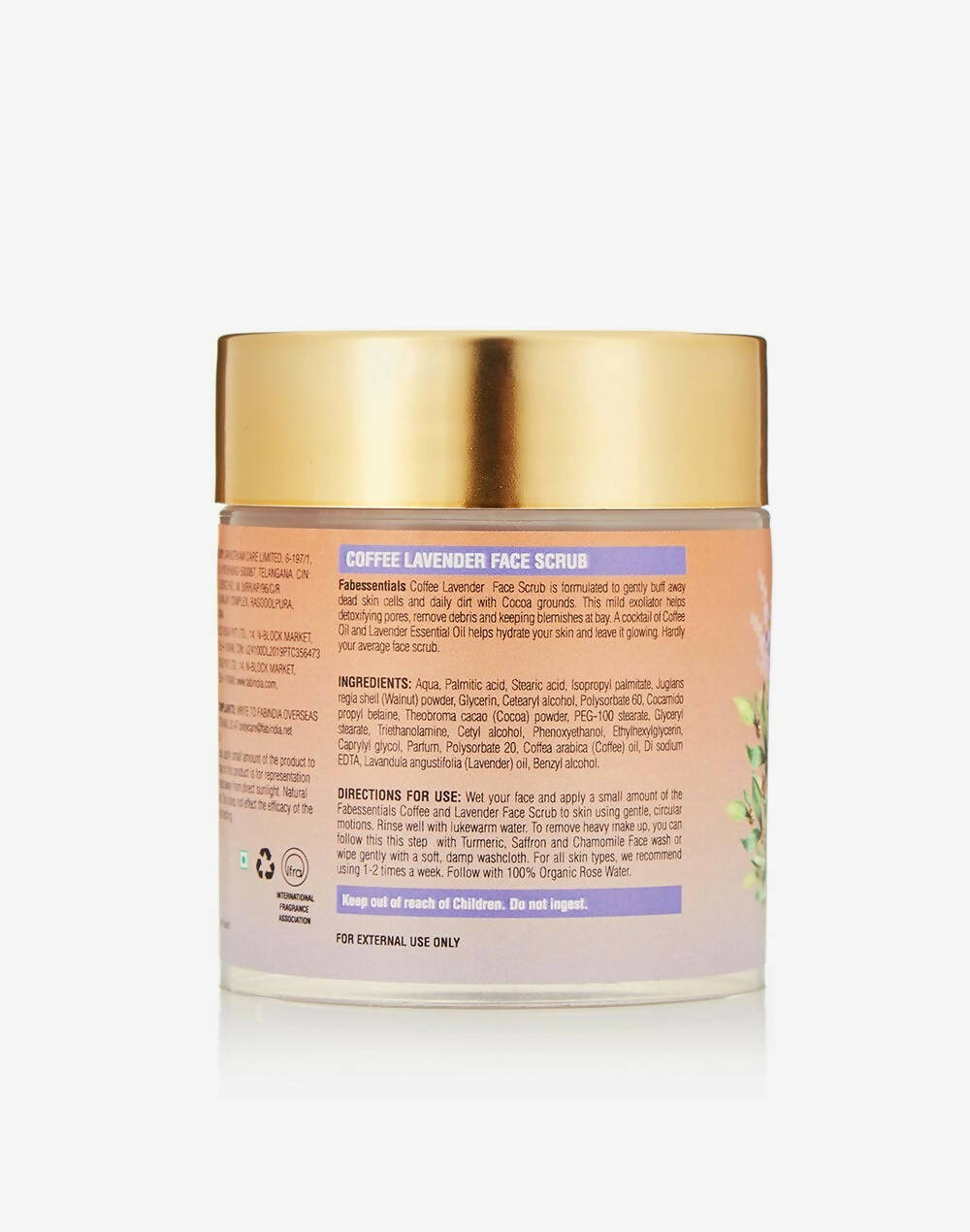Fabessentials Coffee Lavender Face Scrub - Swadesiicart