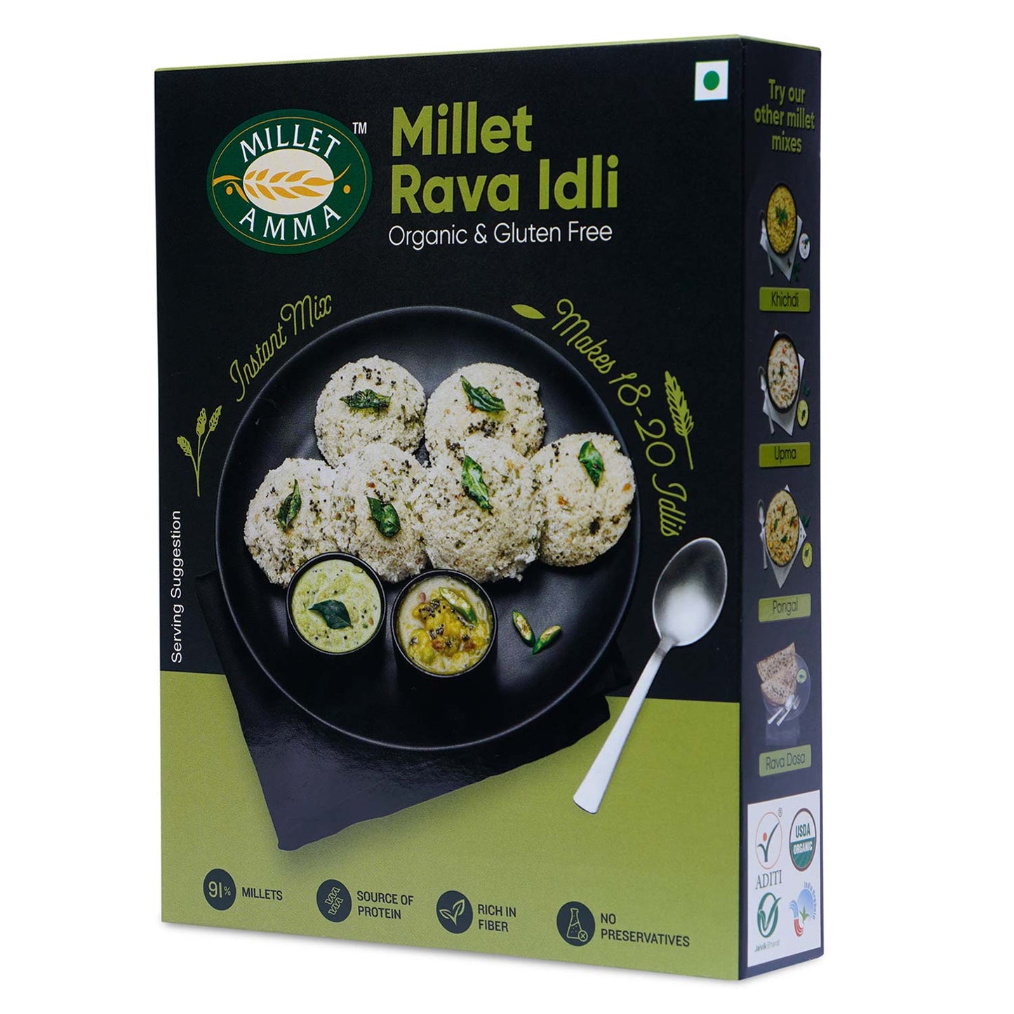 Millet Amma Millet Rava Idli Mix - Swadesiicart