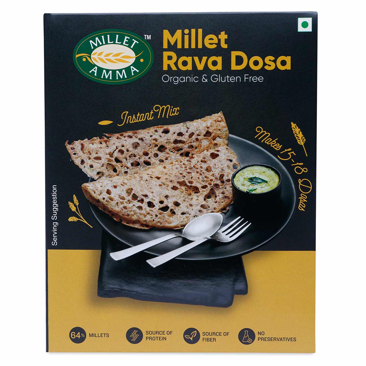 Millet Amma Millet Rava Dosa Mix - Millet Amma urban Monk pvt Ltd