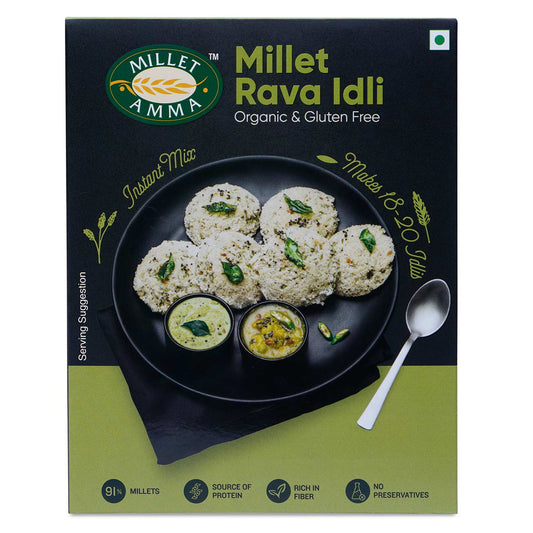 Millet Amma Millet Rava Idli Mix - Millet Amma urban Monk pvt Ltd