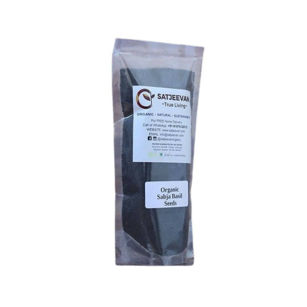 Satjeevan Organic Sabja Basil Seeds - Swadesiicart