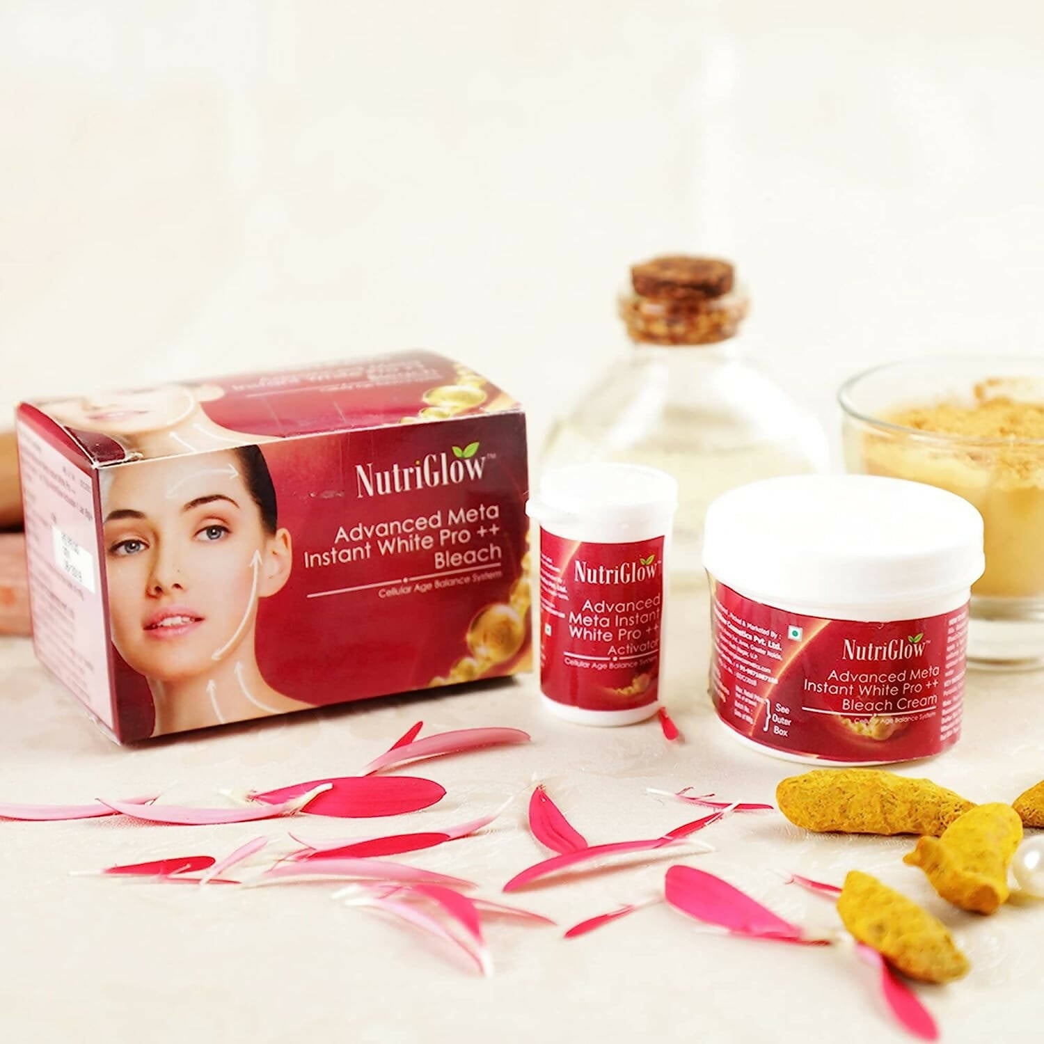 NutriGlow Advanced Meta Instant White Pro ++ Bleach - Swadesiicart