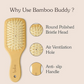 Bake Bamboo Buddy Wooden Hair Brush For Promotes Hair Growth | Swadesiicart