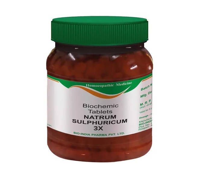 Bio India Homeopathy Natrum Sulphuricum Biochemic Tablets | Swadesiicart