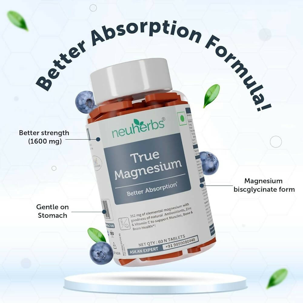 Neuherbs True Magnesium Tablets - Swadesiicart