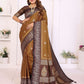 Aastha Fashion Brown South Soft Silk Zari Weaving Saree
