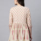 Ahalyaa Women Beige Pure Cotton Printed Tunic | Swadesiicart