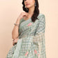 Shree Shyam Fashion Linen Cotton Light Green Saree