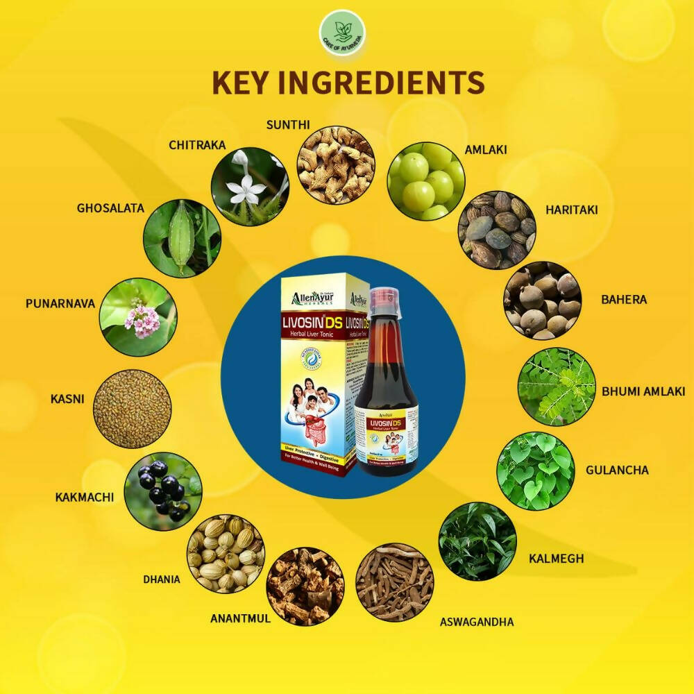 Dr. Sarkar's Allen Ayur Herbals Livosin DS Tonic - Swadesiicart