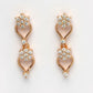 NVR Women's Gold-Polished American Diamond-Studded Handcrafted Jewellery Set - Swadesiicart