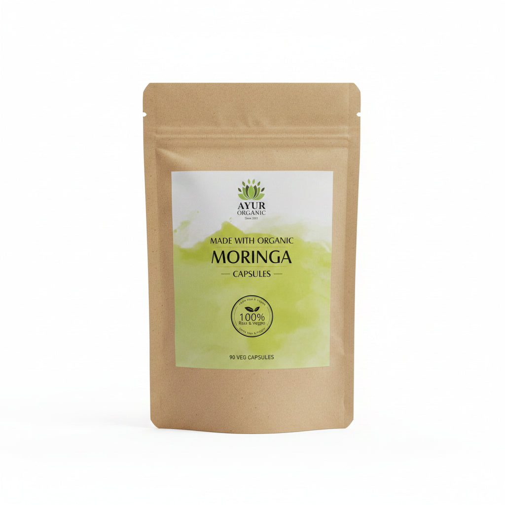 Moringa Leaf Capsules Organic | 100% Natural Grown | 90 Capsules