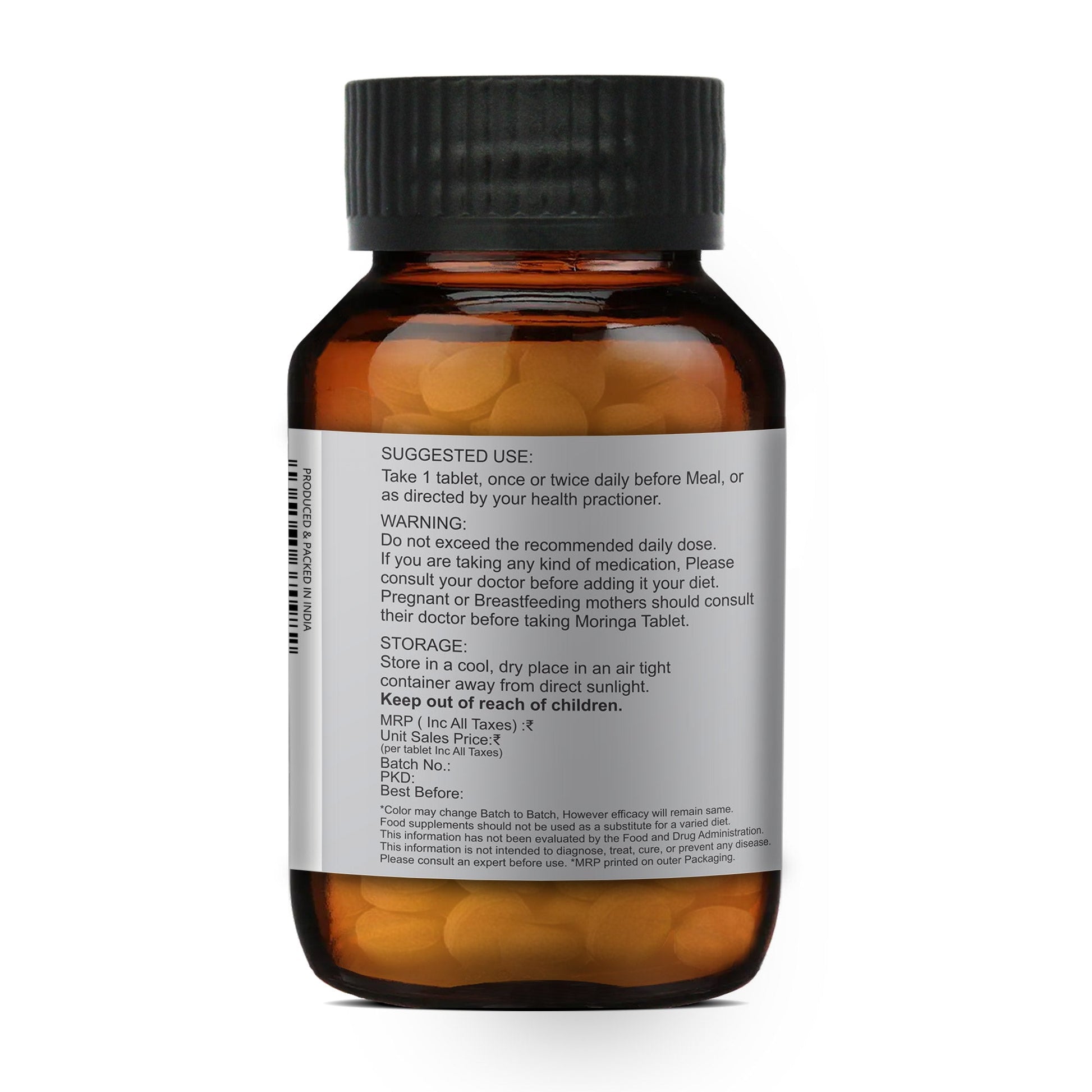 Merlion Naturals Moringa 500mg Tablets - Swadesiicart