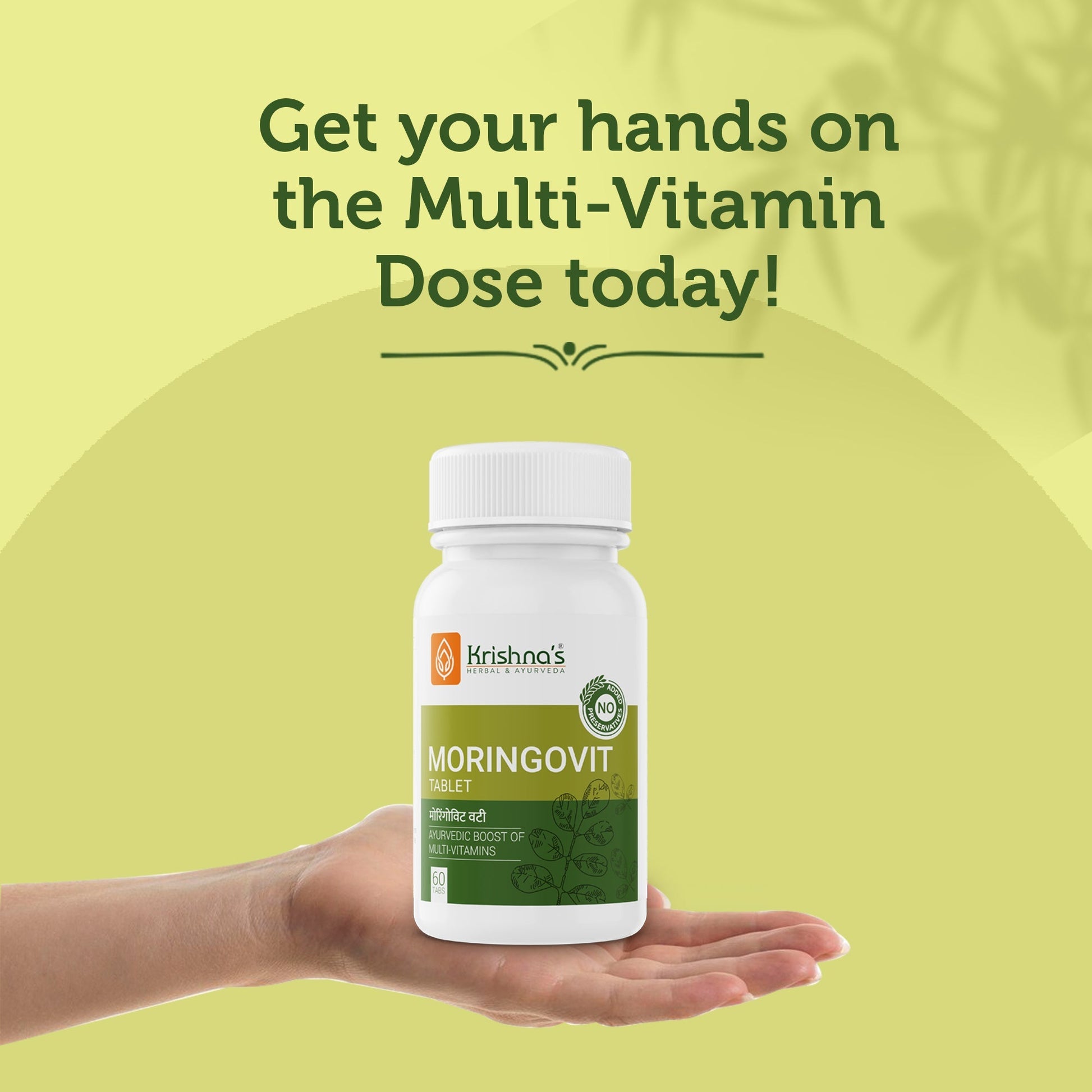 Krishna'S Herbal & Ayurveda Moringovit Tablets | Swadesiicart