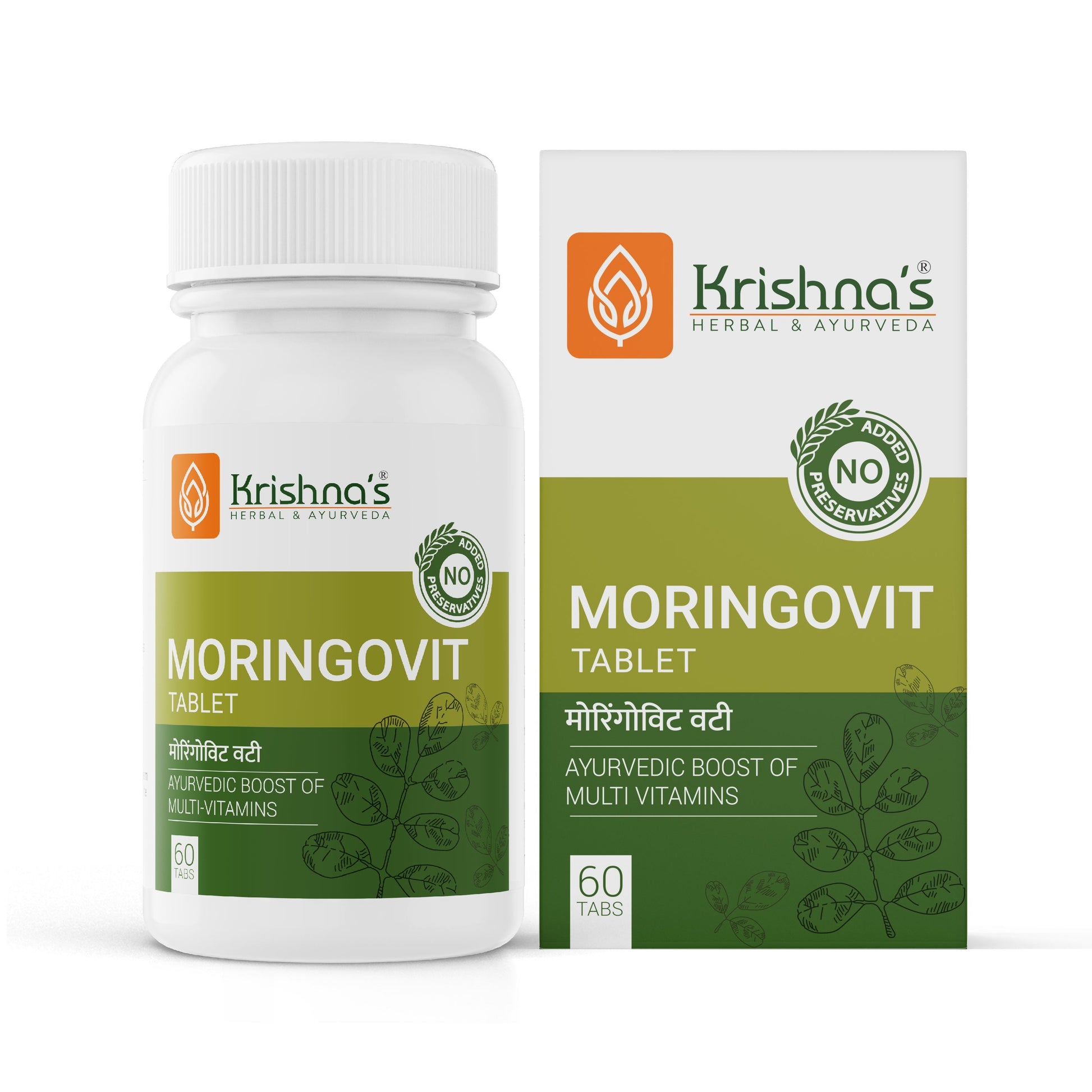 Krishna'S Herbal & Ayurveda Moringovit Tablets | Swadesiicart