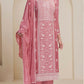 Anaita Pink Chinon Embroidered Thread Work Stitched Salwar Suit