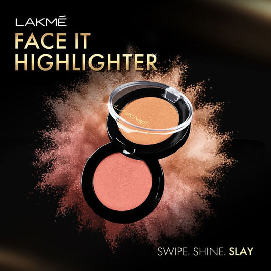 Lakme Face It Highlighter - Rose Gold - Swadesiicart