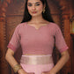 Shree Shyam Fashion Organza Light Pink Saree