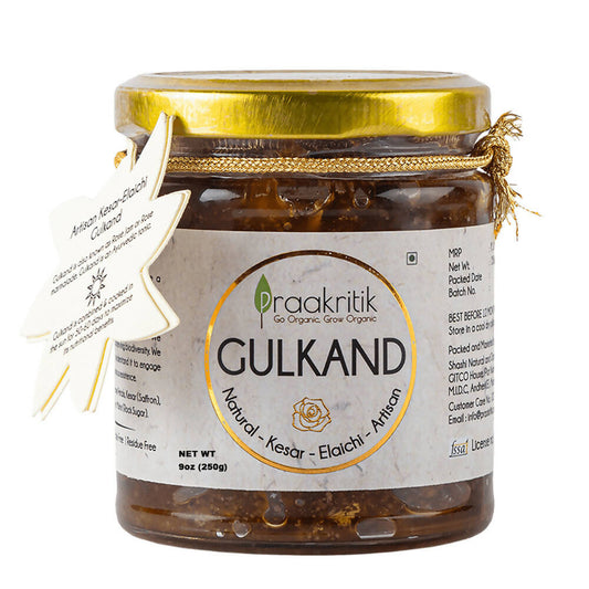 Praakritik Natutal Kesar Elaichi Artisan Gulkand - Praakritik Organics