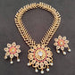 AD Ruby Bridal Necklace Set