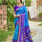 Shree Shyam Fashion Blue Soft Silk Saree