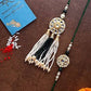 Jewel Design Lumba Rakhi Set & Kaju Katli Box | Swadesiicart