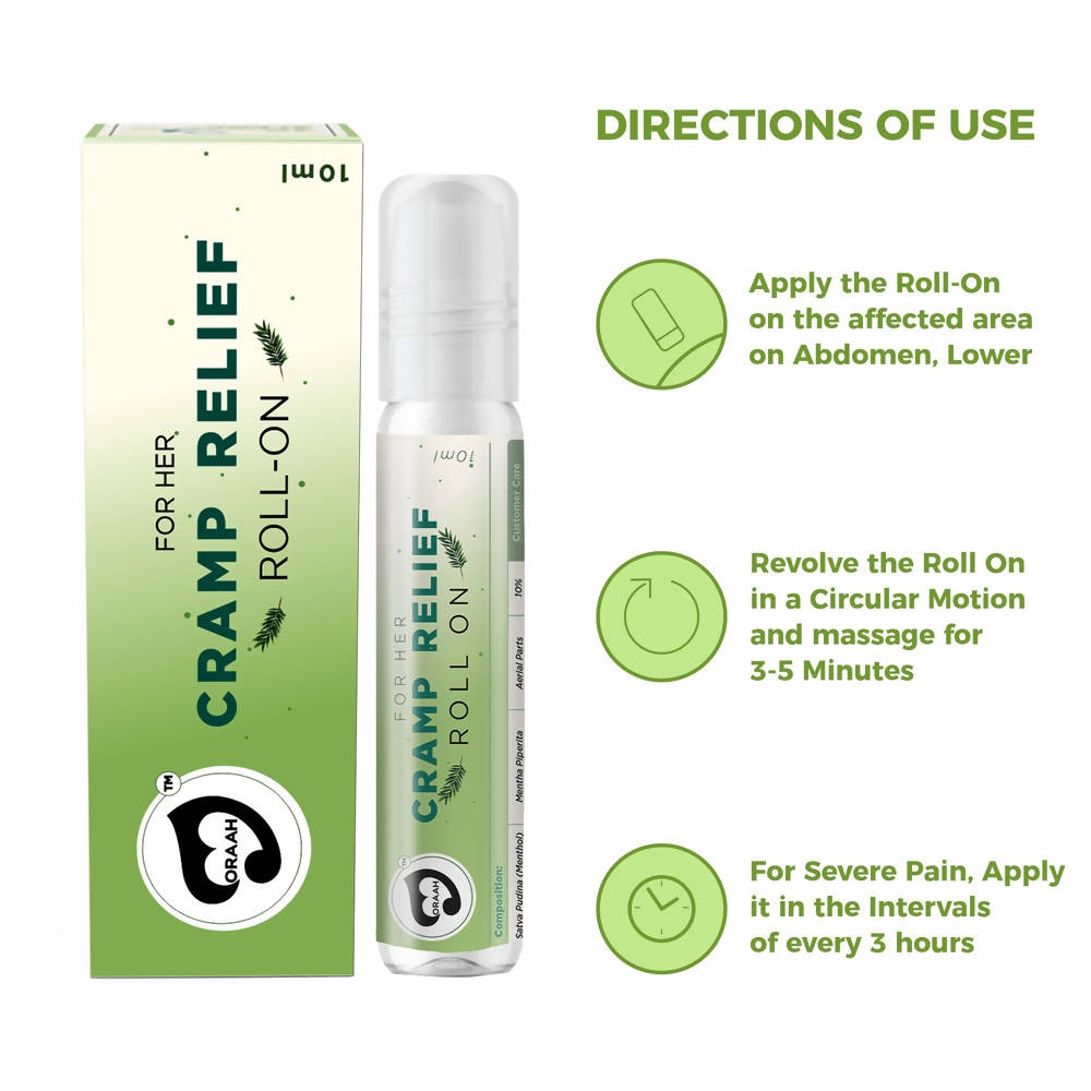 Oraah Cramp Relief Roll-On For Her | Swadesiicart