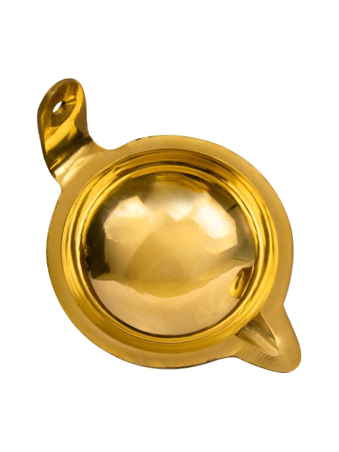 Spillbox Gold-Toned Brass Akdam Deewar Round Pooja Essential | Swadesiicart