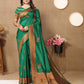 Vedant Vastram Green Color Banarasi Silk Saree - Green | Swadesiicart