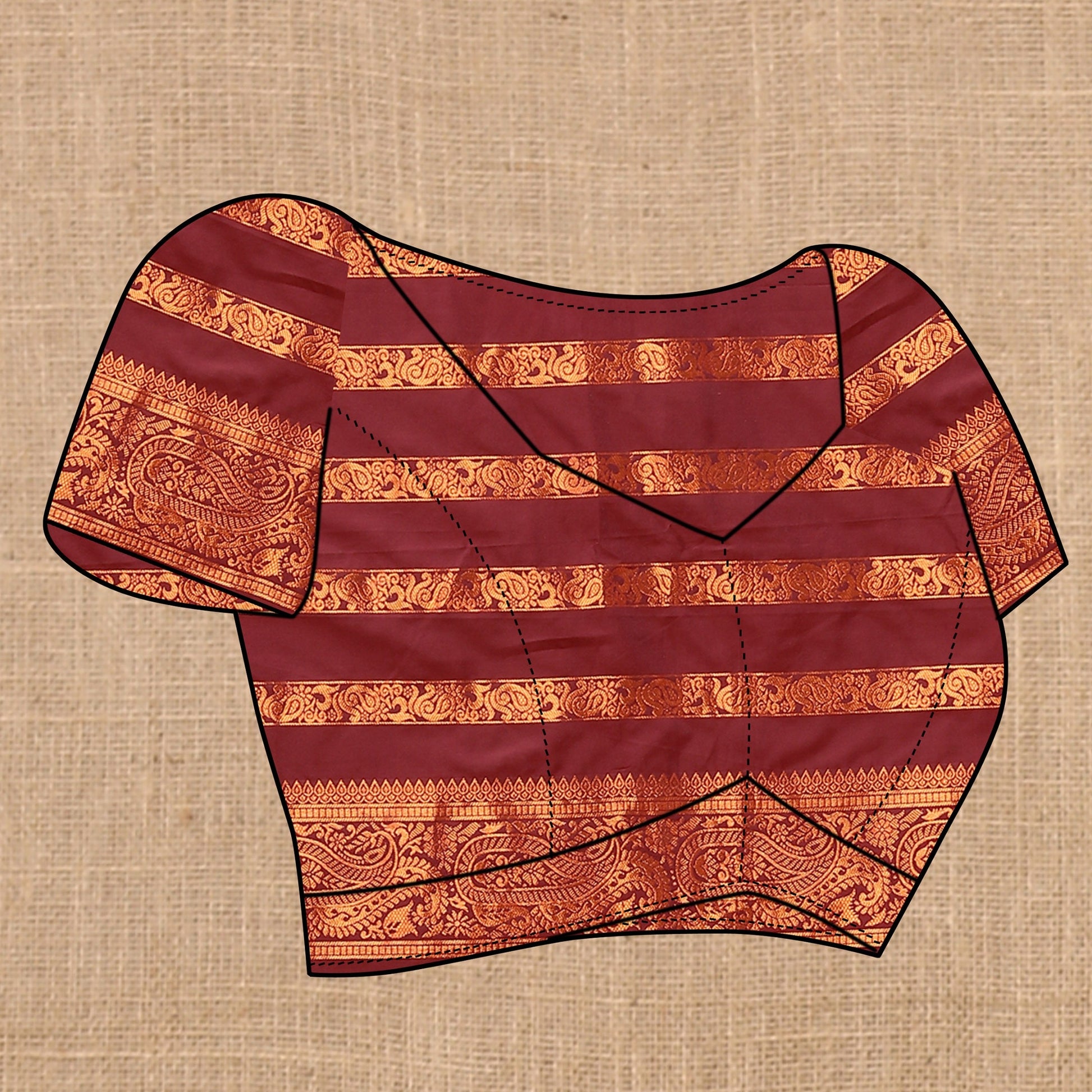 Vedant Vastram Maroon Color Banarasi Silk Saree - Maroon | Swadesiicart