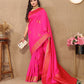 Vedant Vastram Pink Color Banarasi Silk Saree - Pink | Swadesiicart