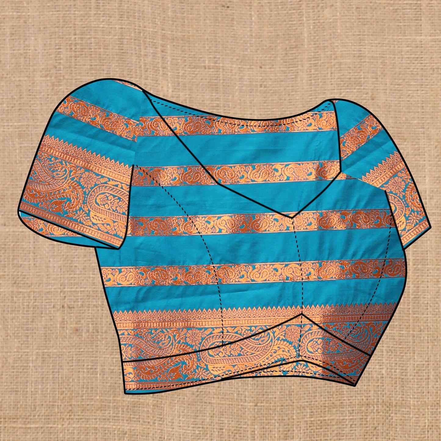 Vedant Vastram Rama Color Banarasi Silk Saree - Rama | Swadesiicart