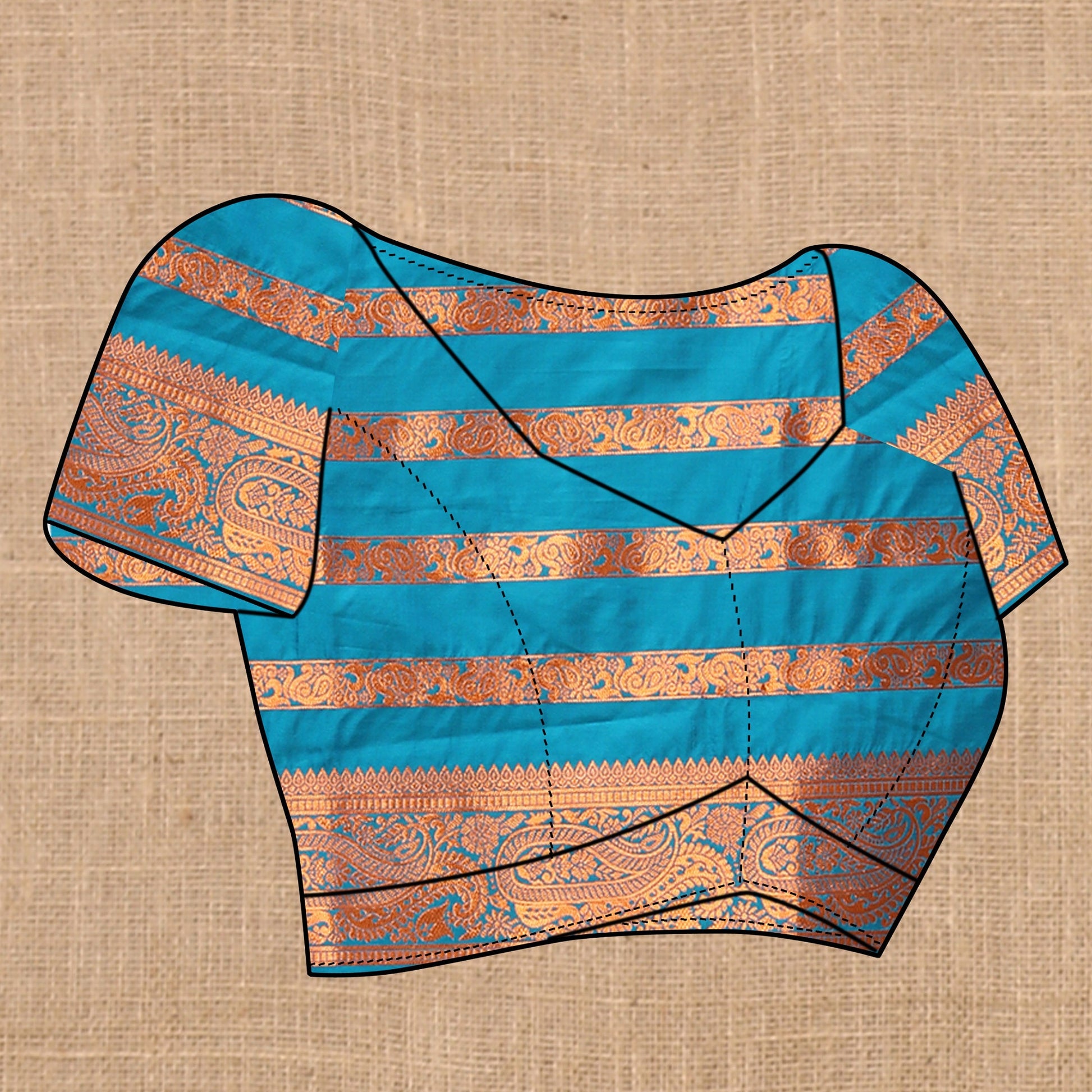 Vedant Vastram Rama Color Banarasi Silk Saree - Rama | Swadesiicart