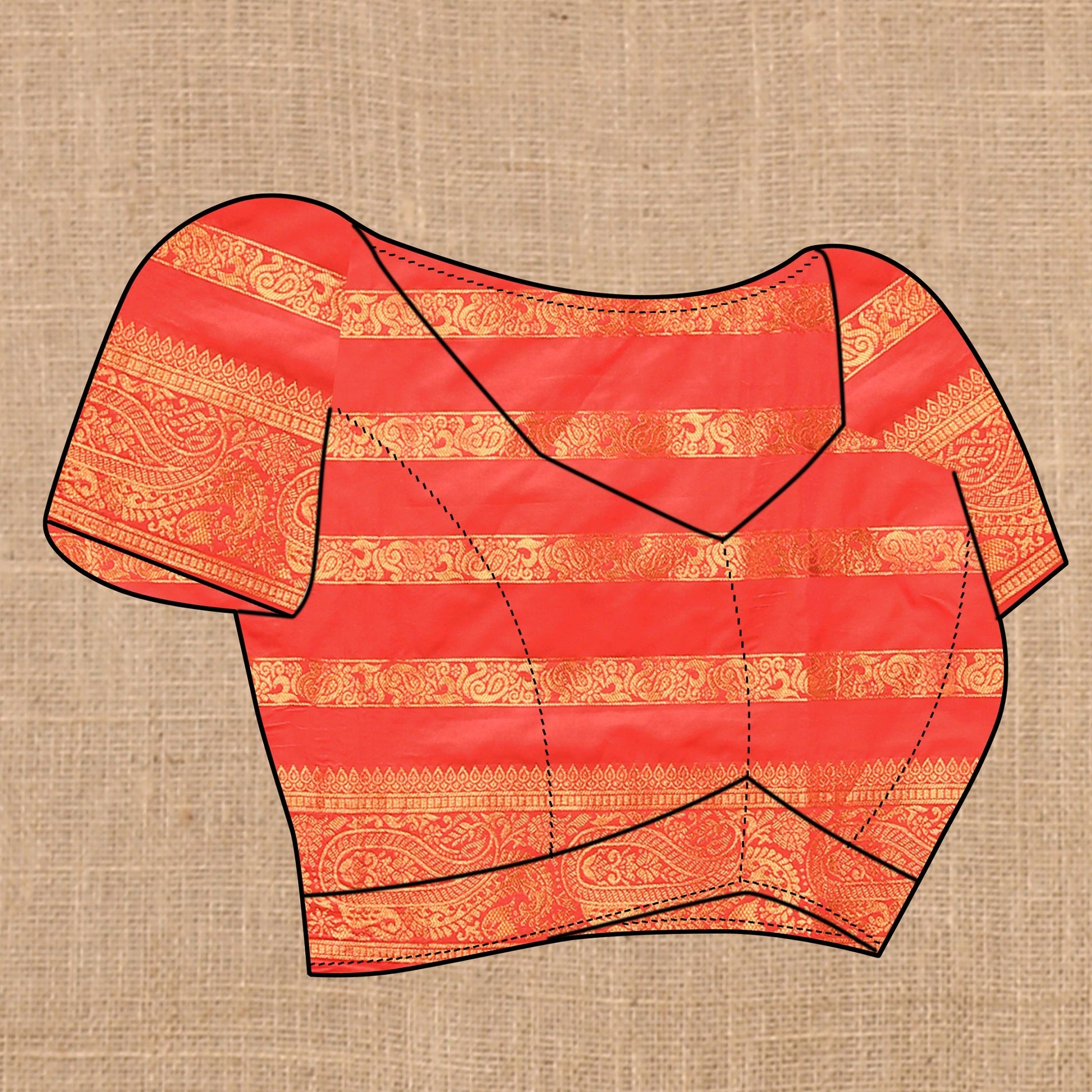 Vedant Vastram Red Color Banarasi Silk Saree - Red | Swadesiicart