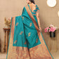 Vedant Vastram See Green Color Banarasi Silk Saree - See Green | Swadesiicart