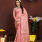Vedant Vastram Baby Pink Color Banarasi Silk Saree - Baby Pink | Swadesiicart