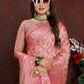 Vedant Vastram Baby Pink Color Banarasi Silk Saree - Baby Pink | Swadesiicart