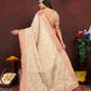 Vedant Vastram Beige Color Banarasi Silk Saree - Beige | Swadesiicart