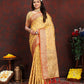 Vedant Vastram Mustard Color Banarasi Silk Saree - Mustard | Swadesiicart