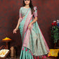 Vedant Vastram Turquoise Color Banarasi Silk Saree - Turquoise | Swadesiicart
