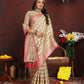 Vedant Vastram Beige Color Banarasi Silk Saree - Beige | Swadesiicart