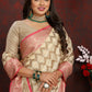 Vedant Vastram Beige Color Banarasi Silk Saree - Beige | Swadesiicart
