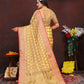 Vedant Vastram Mustard Color Banarasi Silk Saree - Mustard | Swadesiicart