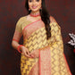 Vedant Vastram Mustard Color Banarasi Silk Saree - Mustard | Swadesiicart