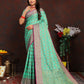 Vedant Vastram See Green Color Banarasi Silk Saree - See Green | Swadesiicart