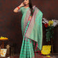 Vedant Vastram See Green Color Banarasi Silk Saree - See Green | Swadesiicart