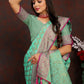 Vedant Vastram See Green Color Banarasi Silk Saree - See Green | Swadesiicart