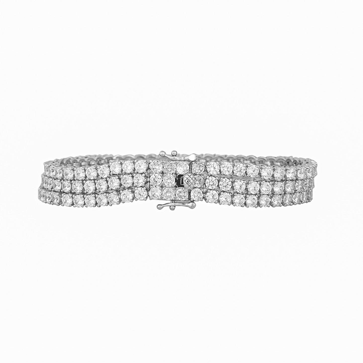 Nuyug TriSparkle Anti Tarnish Diamond Bracelet | Swadesiicart
