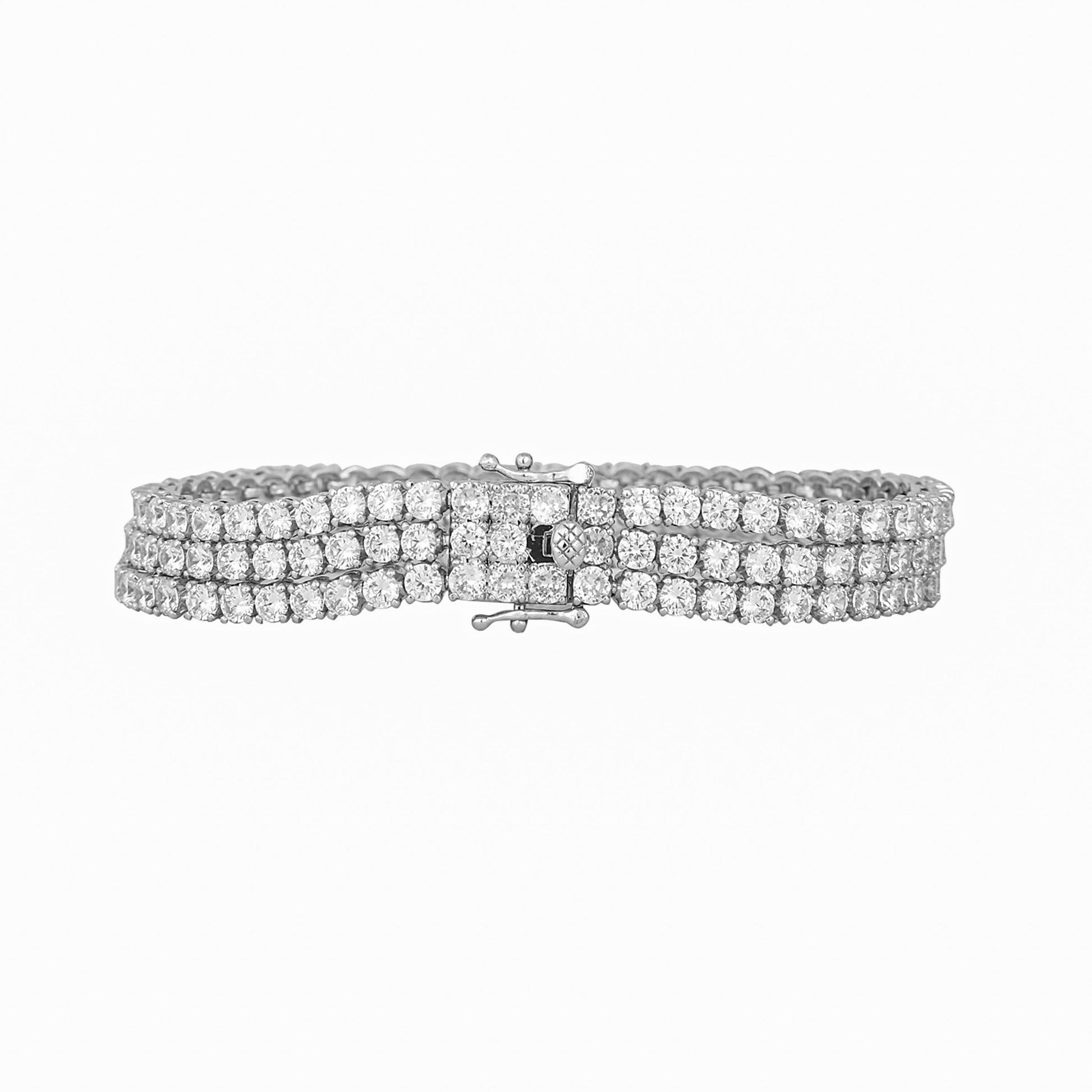 Nuyug TriSparkle Anti Tarnish Diamond Bracelet | Swadesiicart