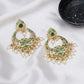Jadau Earrings (Gold) - Ruby Raang | Swadesiicart