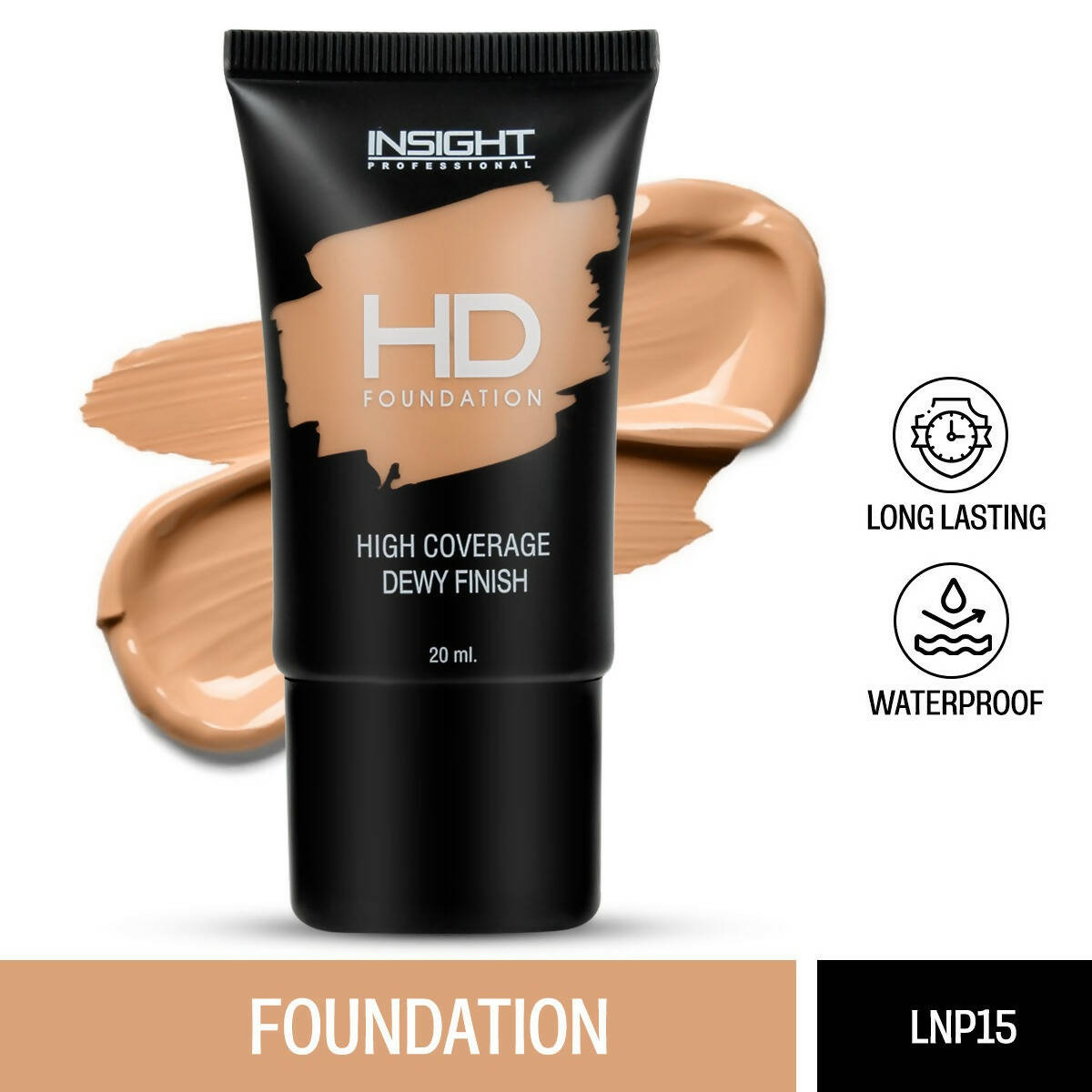 Insight Cosmetics HD Foundation - LNP 15 - Swadesiicart
